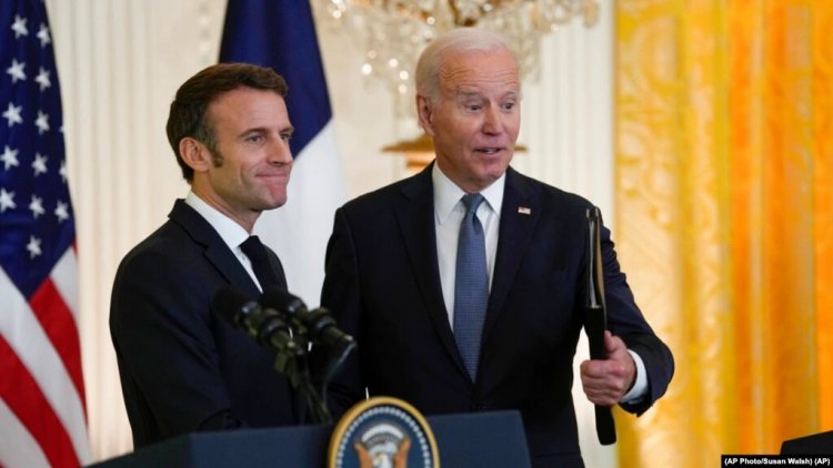 Beyaz Saray'da Görüşen Biden ve Macron’dan Ukrayna Savaşında Rusya’ya Karşı Birlik ve Kararlılık Mesajı