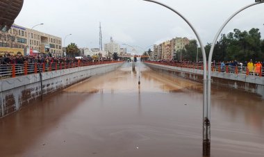 Deprem Bölgesindeki Adıyaman ve Şanlıurfa'da Sel