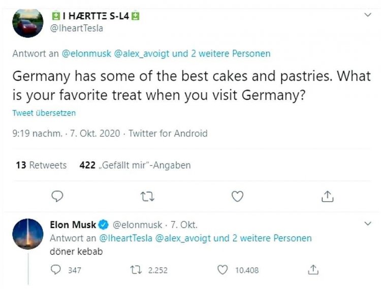Elan Musk  Döner Yemeği Seviyor.