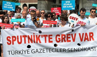 Sputnik Türkiye grevde: TGS işten çıkarılan 24 üyesinin işe dönmesini ve toplu sözleşmenin imzalanmasını istiyor