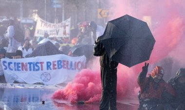 Hollanda'da çevreci eylemde 2 binden fazla kişi gözaltına alındı