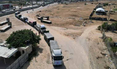 Refah sınır kapısı yardımların geçişine açıldı, kapıdan 20 kamyonun geçişine izin verildi