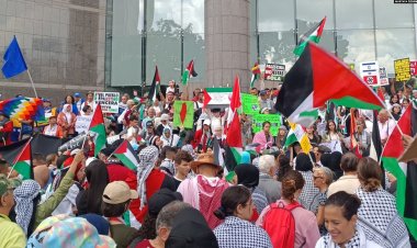 Venezuela’da yüzlerce kişi Filistin’e destek için buluştu