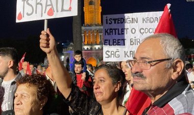 İzmir’de İsrail protestosu