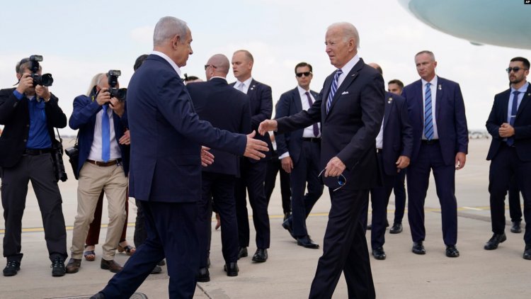 Gazze'deki hastane saldırısının ardından Ürdün ziyareti iptal olan Biden, bugün İsrail’de