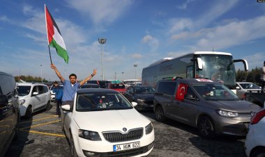 ‘Filistin için Özgürlük Konvoyu’ İncirlik Üssü’ne doğru yola çıktı