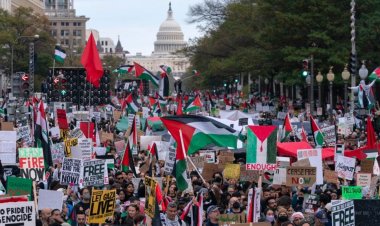 ABD’nin başkentinde ''Filistin’e Özgürlük'' mitingine binlerce kişi katıldı