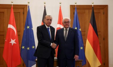 Erdoğan Berlin'de temaslarına başladı: İlk olarak Almanya Cumhurbaşkanı Steinmeier ile biraraya geldi