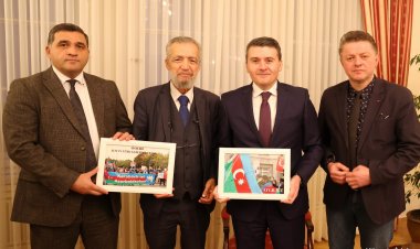 Büyükelçi Nasimi Aghayev, Gazetecileri Elçilikte Kabul Etti.