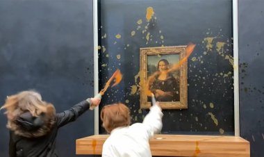 Paris’te çiftçilerin öfkesi Louvre’da: Mona Lisa tablosuna çorba fırlatıldı