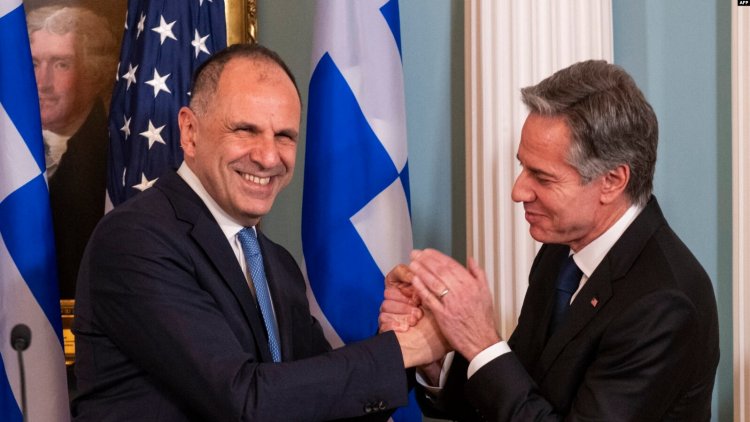 Yunan Dışişleri Bakanı Yerapetritis ve Blinken, Washington'da "işbirliği" mesajları verdi