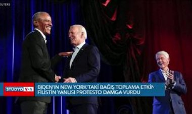 Biden’ın New York’taki bağış toplama etkinliğine Filistin yanlısı protesto damga vurdu