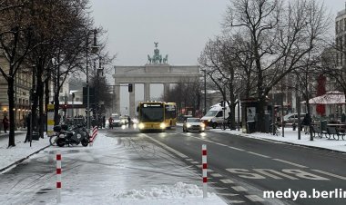 Berlin’de Kar Yağışı