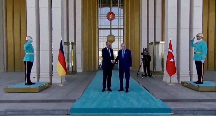 Cumhurbaşkanlığı Külliyesi’nde Almanya Temasları