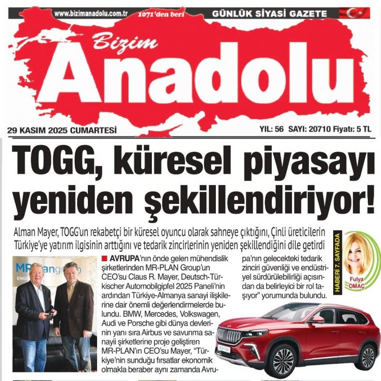 Türkçe Medyanın Avrupa’daki Stratejik Rolü: Mayer Haberi Alman İş Dünyasında Pozitif Etki Yarattı