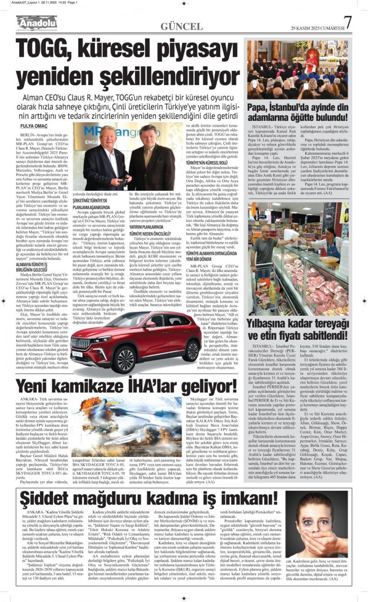 Türkçe Medyanın Avrupa’daki Stratejik Rolü: Mayer Haberi Alman İş Dünyasında Pozitif Etki Yarattı