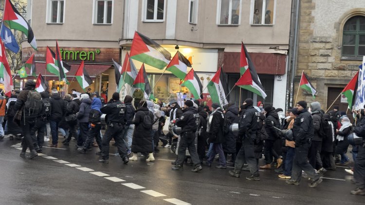 Neukölln’de yılın son İsrail karşıtı protestosu: Tepkiler yıl boyunca sürdü