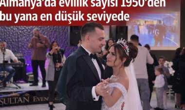 Almanya’da evlilik sayısı 1950’den bu yana en düşük seviyede