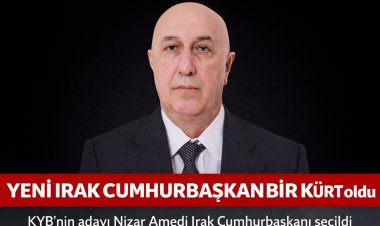 Irak’ta cumhurbaşkanlığı seçimi: KYB adayı Nizar Amedi göreve geldi