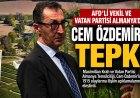 AfD’li vekil ve Vatan Partisi Almanya Temsilciliği’nden Cem Özdemir’e tepki