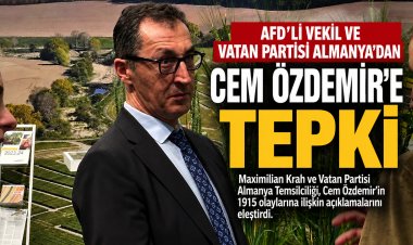 AfD’li vekil ve Vatan Partisi Almanya Temsilciliği’nden Cem Özdemir’e tepki