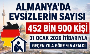 Almanya’da barınma desteği alan evsizlerin sayısı 452 bin 900’e geriledi