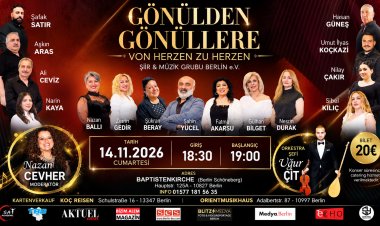 Berlin’de “Gönülden Gönüllere” Şiir ve Müzik Gecesi Düzenleniyor